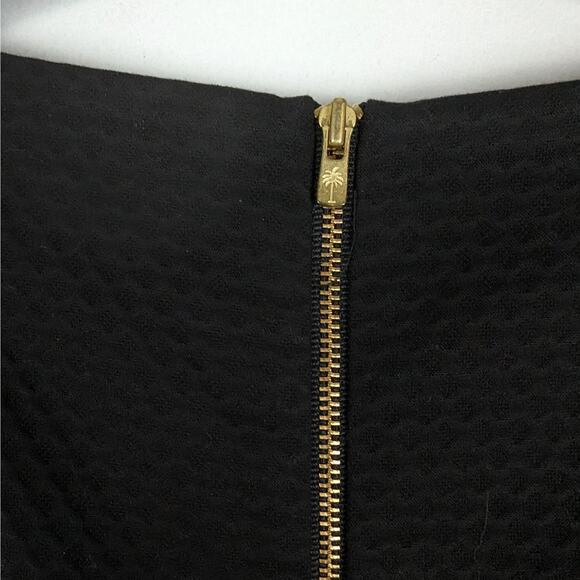 Lilly Pulitzer Black and Gold Gabby Shift Embroidered Beaded Mini Dress Size 00 - Picture 7 of 10
